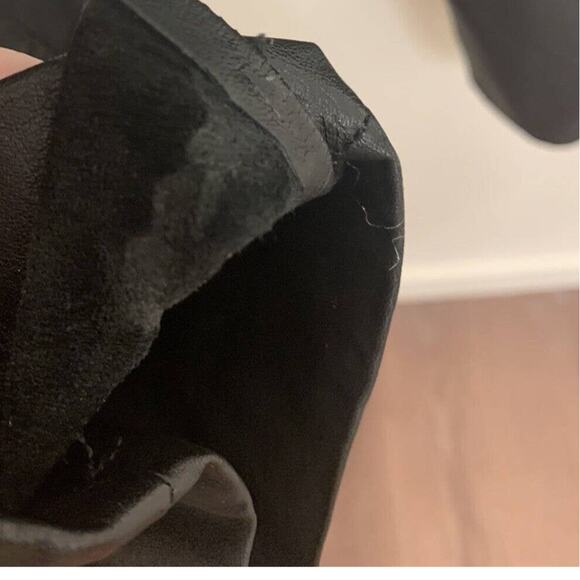 Leather Moto Pants Georgee Sport By Sally B M Womens Motorcyle Biker Goth Grunge - Picture 6 of 7